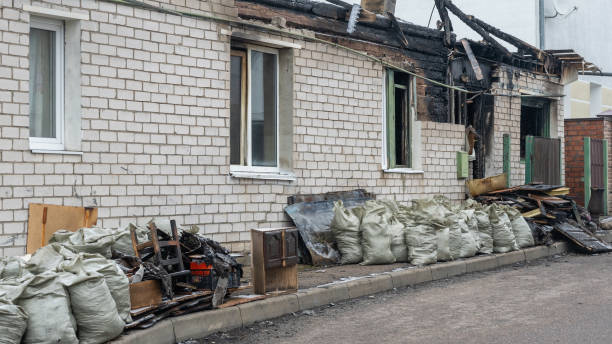 Professional Fire Damage Restoration technician working in Isanti, MN